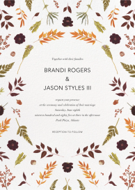 Fleurs d'Automne by Paperless Post