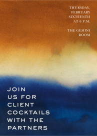 Colorful Canvas - Cocktail Party Invitation by Oscar de la Renta