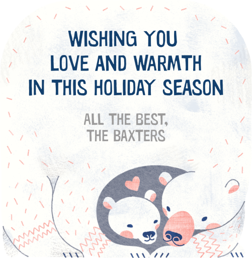 Bear Hug - Holiday Card by Paperless Post