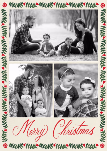 Christmastide Multi-Photo - Christmas Card by Rifle Paper Co.