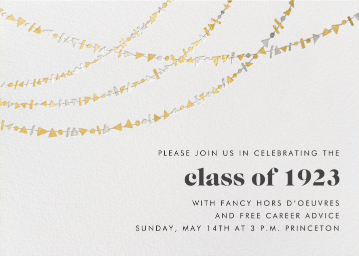 Streamer Shapes - Graduation Party Invitation by Paperless Post