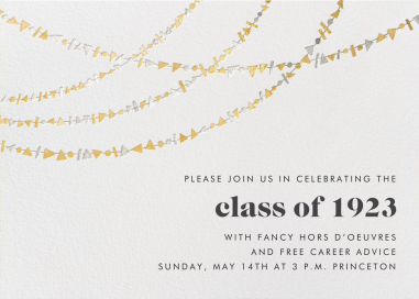 Streamer Shapes - Graduation Party Invitation by Paperless Post