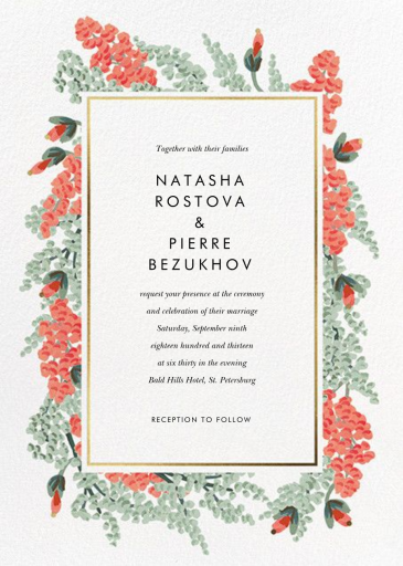 Amaranth Garland - Wedding Invitation by Rifle Paper Co.