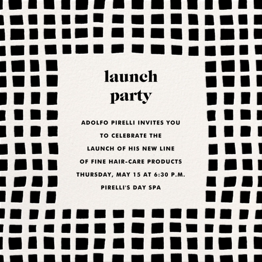 Asymmetric - Business Event Invitation by kate spade new york