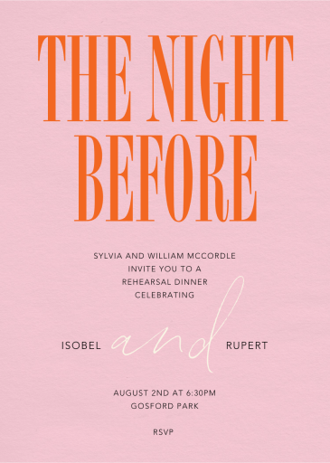 So Much Love - Rehearsal Dinner Invitation by Paperless Post