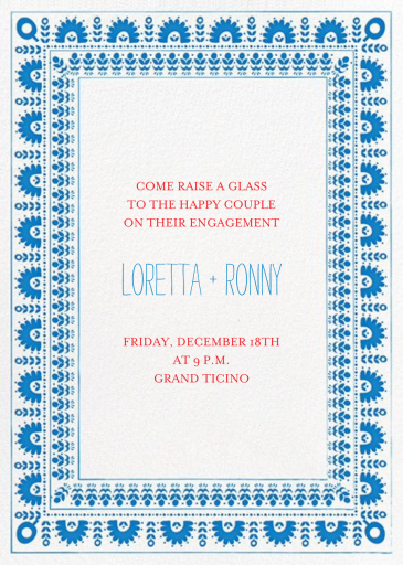 A Splendid Dutch Pot - Engagement Party Invitation by Mr. Boddington's Studio