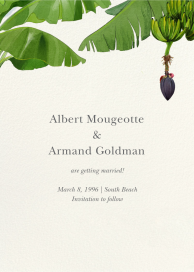 Banana Blossom - Save the Date by Felix Doolittle