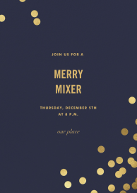 Gold Confetti Sprinkles Invitation