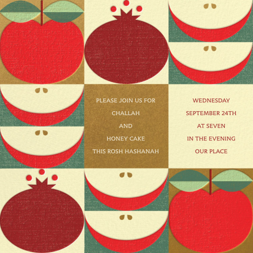 Mod Fruit - Rosh Hashanah Invitation by Paperless Post