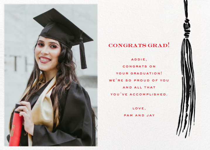 KSNY Tassel (Photo) - Graduation Card by kate-spade-new-york