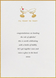 I’ll Toast to That - Greeting Card by kate spade new york