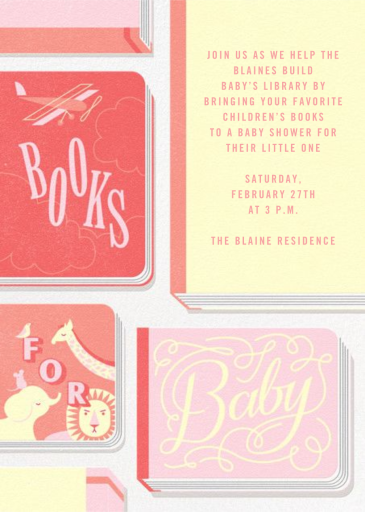 Little Library - Baby Shower Invitation by Paperless Post
