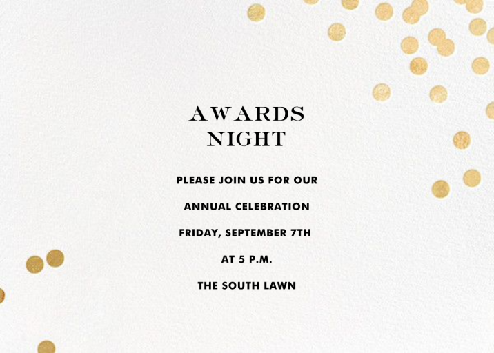 Confetti kate spade new york - Awards Ceremony Invitation by kate spade new york