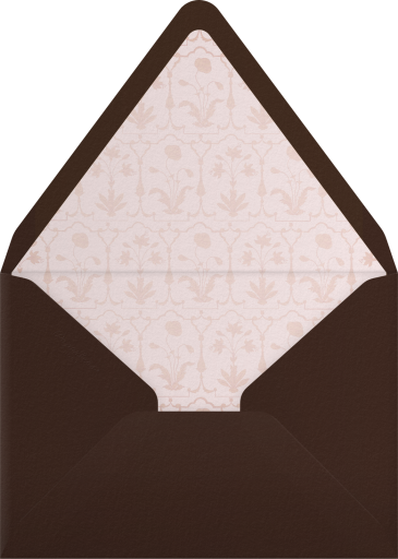 Floral Mughal Motif Invitation Envelope
