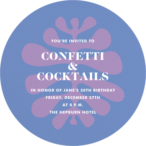 Maldives - Birthday Invitation by Jonathan Adler