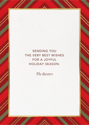 Holiday Frame (Double-Sided) - Holiday Card by Paperless Post - Back