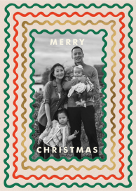 Holiday Ribbon Stripe Photo (Tall) - Christmas Card by Rifle Paper Co.