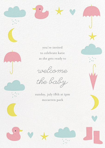 Little Duck's Big Splash - Baby Shower Invitation by Little Cube