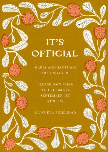 Wildflower Border - Bridal Shower Invitation by Hadley Paper Goods
