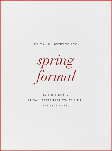 Ivory Stained Edge by Paperless Post