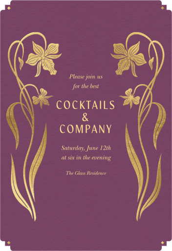 Twin Flowers - Party Invitation by Chand Sitara