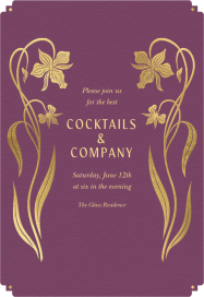 Twin Flowers - Party Invitation by Chand Sitara