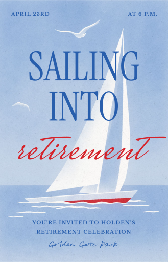 Nautical Voyage - Retirement Party Invitation by Paperless Post