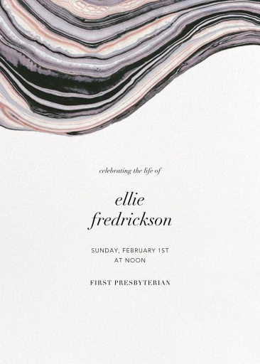 Marbleized (Invitation) by Kelly Wearstler