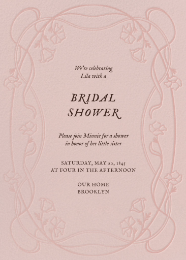Blooming Garland - Bridal Shower Invitation by Paperless Post