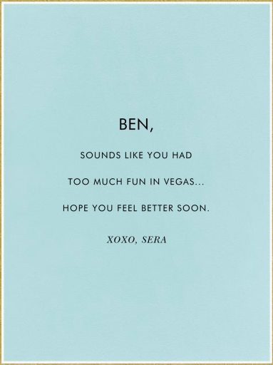 Lily of The Valley Thinking of You - Greeting Card by Paperless Post - Back