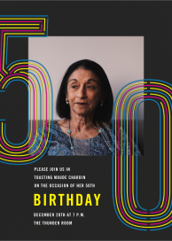 Neon Decades by Paperless Post