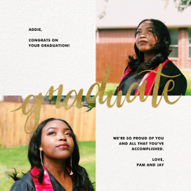 Squared Away - Graduation Card by Paperless Post