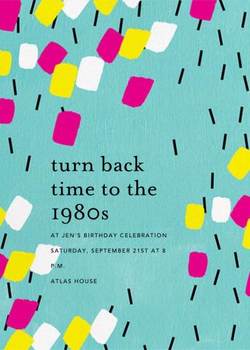 Confetti Flutter - Invitation by Ashley G