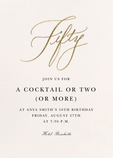 Milestone Manuscript - Birthday Invitation by Stephanie Fishwick