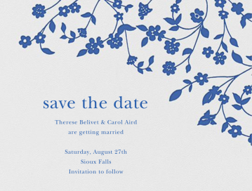 Floral Trellis I (Save the Date) by Oscar de la Renta