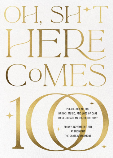 Here Comes 40 - Birthday Invitation by Paperless Post