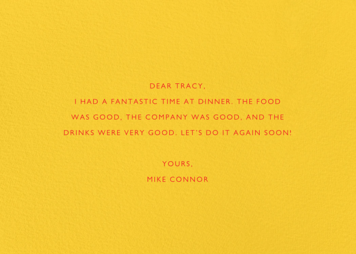 Color Block Contentment - Thank You Card by Paperless Post - Back