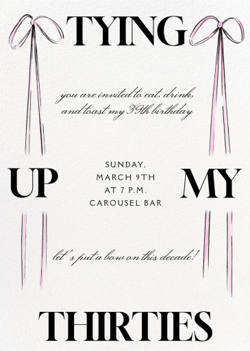 Put a Bow on It - Invitation by Paperless Post