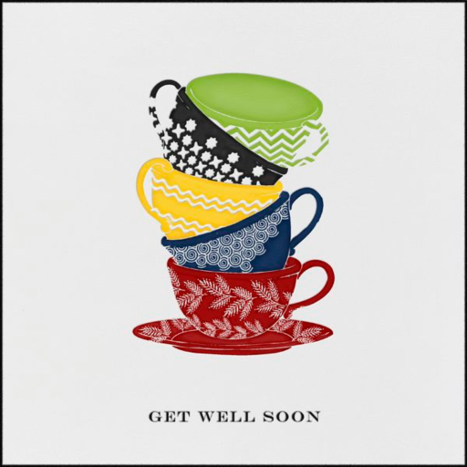 Tea Cups - Get Well Soon Card by Paperless Post