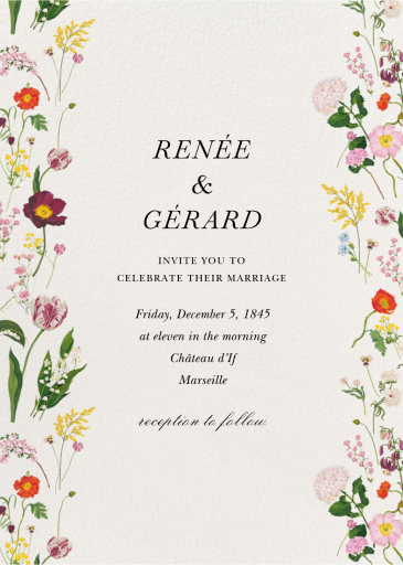 Fine Florets - Invitation by Oscar de la Renta