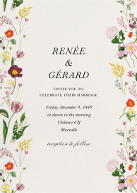 Fine Florets - Wedding Invitation by Oscar de la Renta