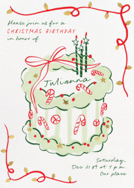 Candy Cane Cake - Birthday Invitation by Paperless Post