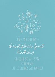 Space Bunch - Birthday Invitation by Paperless Post