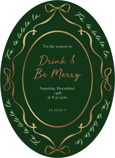 Holiday Bows (Single-Sided) - Holiday Cocktail Party Invitation by Paperless Post