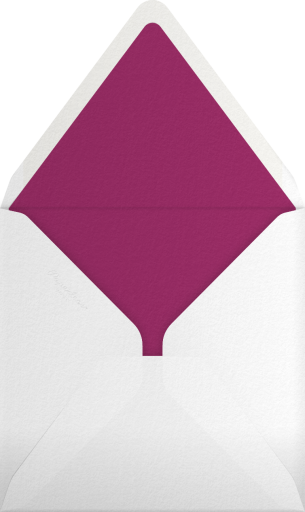 Falling Poppies II (Photo Save the Date) - Oscar de la Renta Envelope