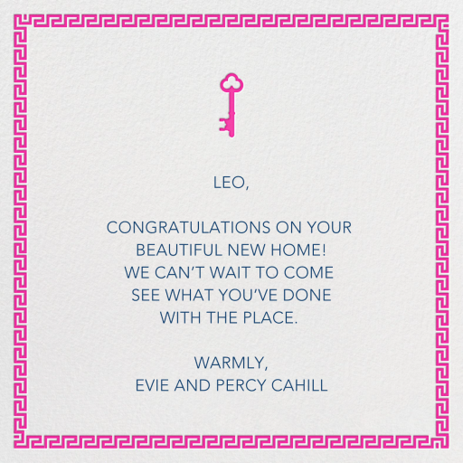 Golden Key - Greeting Card by Jonathan Adler