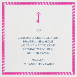 Golden Key - Greeting Card by Jonathan Adler