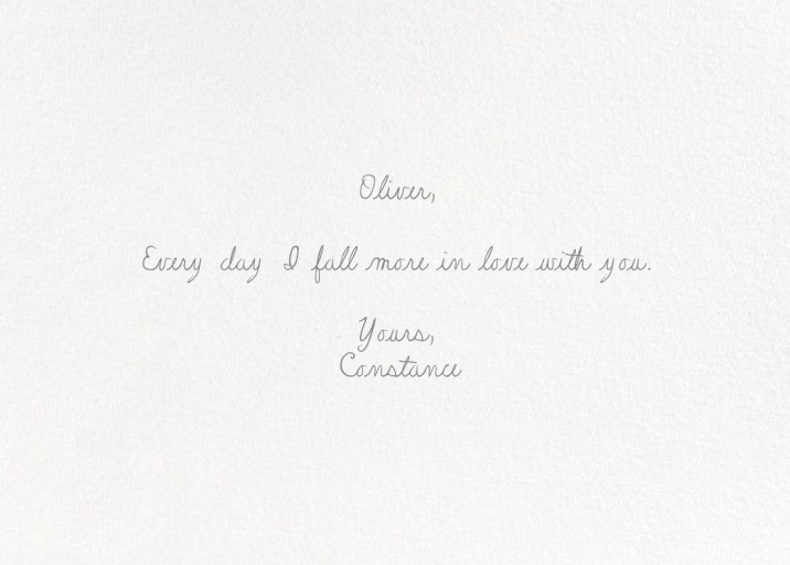 Burgundy and Chocolate (Kelsey Garrity Riley) - Valentine's Day Card by Red Cap Cards - Back