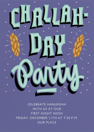 Happy Challahdays by Paperless Post