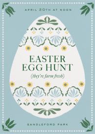 Decorated Easter Egg by Martha Stewart